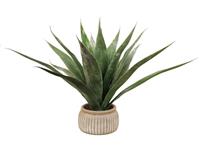 105cm 45 Leaves High Artificial Succulent Plant Fake Agave Sisal Bonsai Yucca Ornamental Plants With Pot For Backyard Decor
