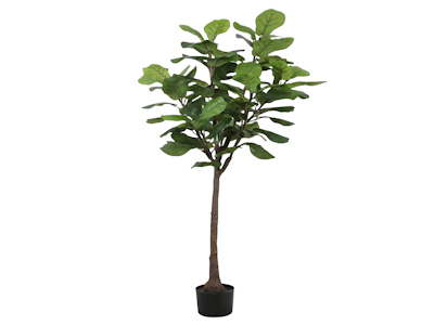 150cm 5ft 76 Leaves High Quality Artificial Plant Fake Ficus Lyrata Plant Faux Fiddle Leaf Fig Tree For Office Housewarming Gift