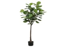 150cm 5ft 76 Leaves High Quality Artificial Plant Fake Ficus Lyrata Plant Faux Fiddle Leaf Fig Tree For Office Housewarming Gift