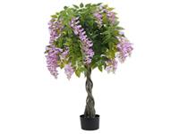 Dongguan Supplier Cheap 120cm 4ft Natural Touch Fake Greenery Wisteria Flowering Tree Artificial Wisteria Tree For Wedding Home